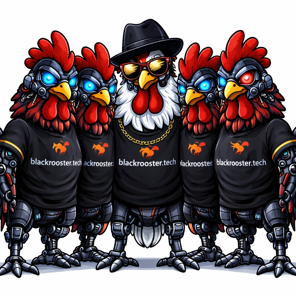 BlackRoosters — сатирична команда AWS інженерів у стилі кібер-півнів